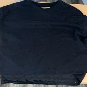 Size XS Black hollister tshirt, two different textures sheer back